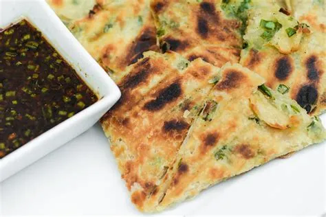  Scallion Pancakes Har Grilladerad Umami och Knaprig Textur